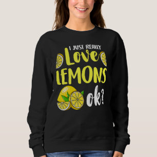 Lemon Lemonade Juice Women Men Sweatshirt