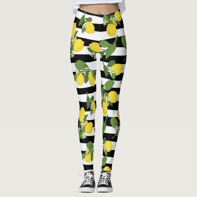 Lemon Lemons Yoga Pants Leggings (Vorderseite)