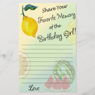 Lemon Lieblingsgedächtnis der Geburtstagskarte