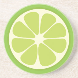 Lemon Lime Green Juicy Summer Citrus Fruit Slice Untersetzer
