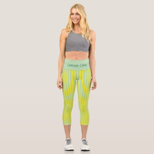 „LEMON-LIME“ VON JEANIE DEE, PERSONALISIEREN SIE D CAPRI LEGGINGS