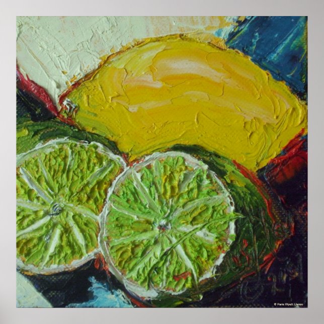 Lemon Limes Fine Art Poster (Vorne)