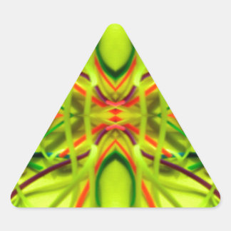 Lemon Limon Bending Lines by Bethof Art Dreieckiger Aufkleber