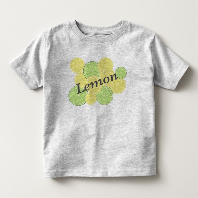 Lemon & Limon Citrus Duo - Frisches Sommerfruchtde Kleinkind T-shirt (Vorderseite)