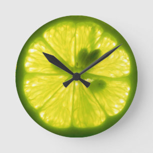 Lemon Limon Clock Runde Wanduhr
