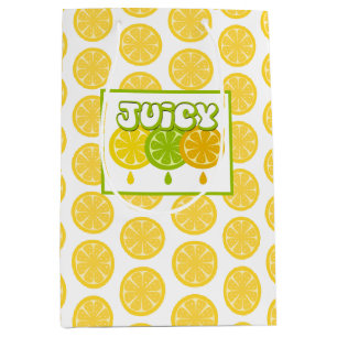 Lemon Limon Orange Fruchtgiftbeutel Mittlere Geschenktüte