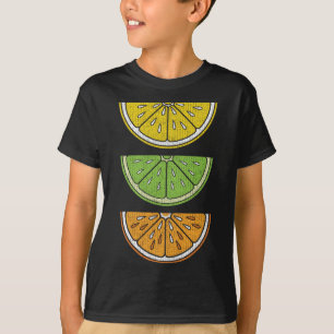 Lemon Limon Orange Slice Vintage Vegane FruchtZitr T-Shirt