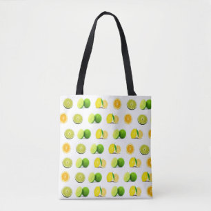 Lemon, Limon und Orange Tote Bag