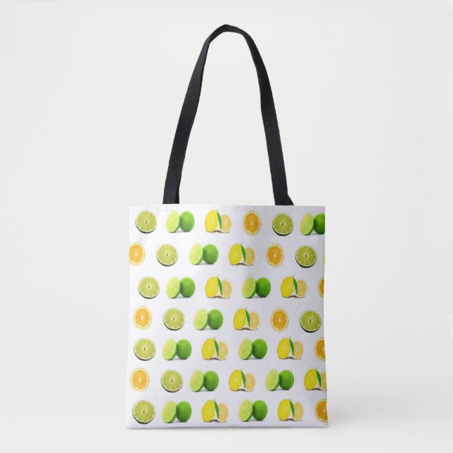 Lemon, Limon und Orange Tote Bag (Vorderseite)