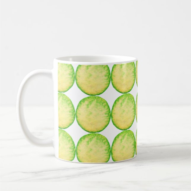 Lemon Limon Watercolor Circles Kaffeetasse (Links)