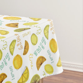 Lemon & Limon Zesty Fruchtmuster Kurz Tischdecke
