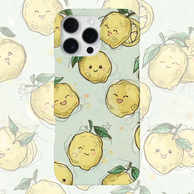 Lemon Love  – Helles Gelb Wasserfarbe Zitrone  iPhone Hülle (Von Creator hochgeladen)