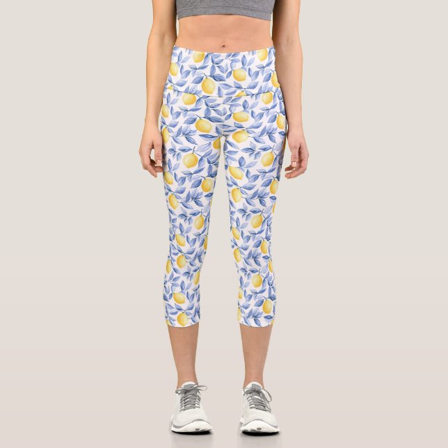 Lemon Lovers Capri Leggings (Vorderseite)
