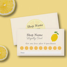 Lemon Loyalty Card