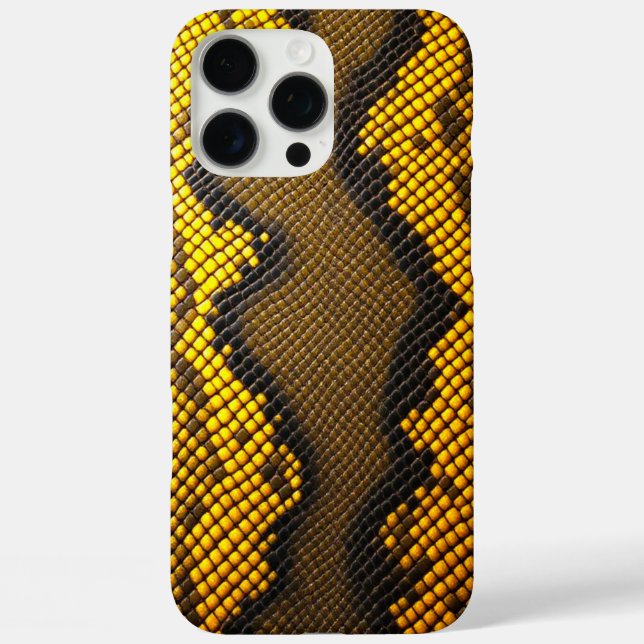 Lemon Luxe: Design der gelben Schlange Case-Mate iPhone Hülle (Rückseite)