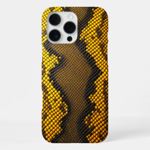 Lemon Luxe: Design der gelben Schlange iPhone 16 Pro Max Hülle