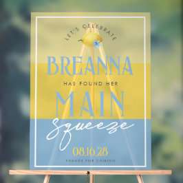 Lemon Main Squeeze 3 Shade Acrylic Begrüßungszeich Acrylschild