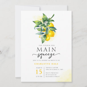 Lemon Main Squeeze Brautparty Einladung