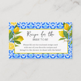 Lemon main squeeze Brautparty Games Begleitkarte