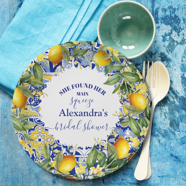 Lemon Main Squeeze Brautparty Pappteller (Von Creator hochgeladen)