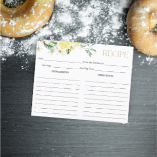 Lemon Main Squeeze Brautparty Rezept Card