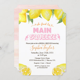 Lemon Main Squeeze Bridal Dusche Einladung