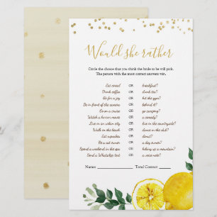 Lemon Main Squeeze würde sie lieber Spiele
