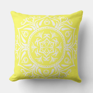 Lemon Mandala Kissen