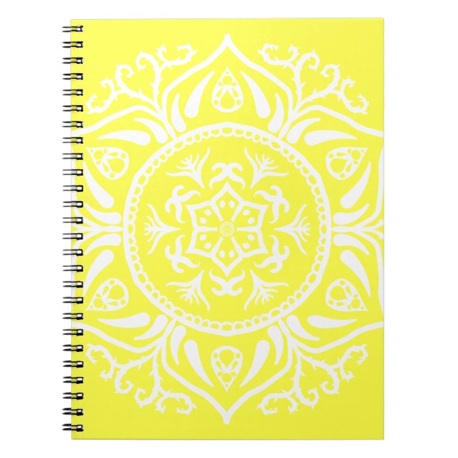 Lemon Mandala Notizblock (Vorderseite)