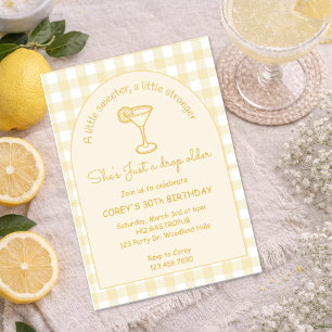 Lemon Martini, Ein Tropfen älter, Lemon Drop Einladung