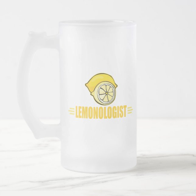 Lemon Mattglas Bierglas (Links)