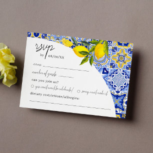 Lemon Mediterranean Boho Arch UAWG Enclosure Card Begleitkarte