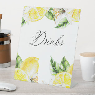 Lemon Mediterranean Duschdrinks Sockelschild