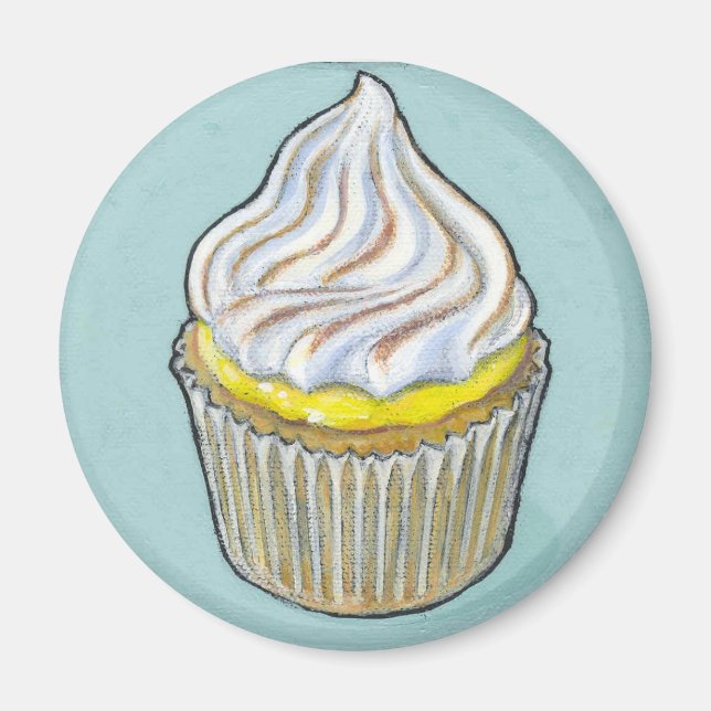 Lemon Merangue Cupcake Magnet (Vorne)