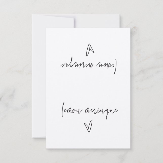 Lemon Meringue Food Label Zelt Card (Vorderseite)