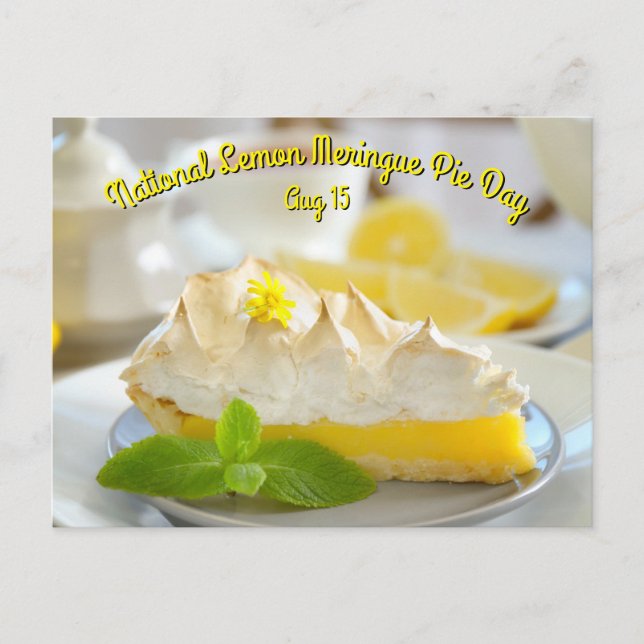 Lemon Meringue Pie Day Postkarte (Vorderseite)