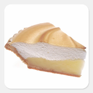 Lemon Meringue Pie Quadratischer Aufkleber
