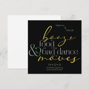 Lemon Mint Booze Food Bad Dance Moves Rettete das  Einladung