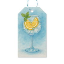 Lemon & Mint G&T - Wasserfarbcocktail