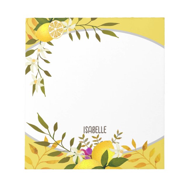 Lemon Mustard Notizblock (Vorderseite)