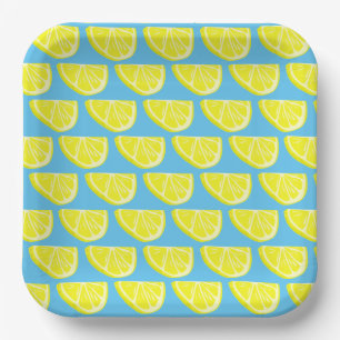 Lemon Musterpapierplatte Pappteller
