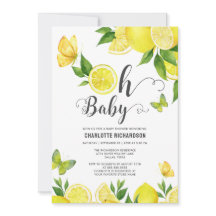 Lemon Oh Baby Citrus Baby Dusche Personalisiert