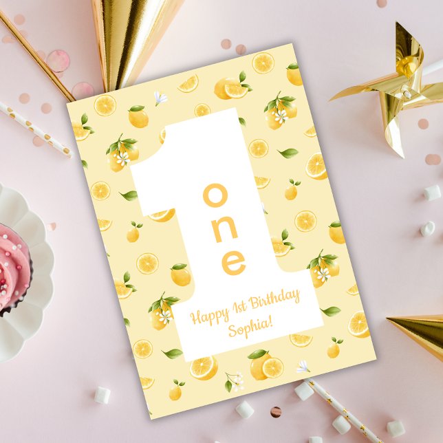 Lemon ONE Happy Birthday-Karte Karte (Von Creator hochgeladen)