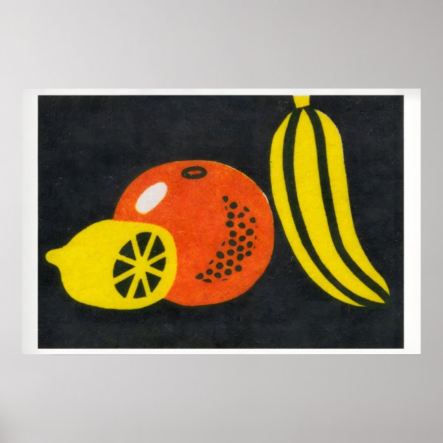 Lemon, Orange Banana - Matchbox Print - Aesthetic Poster (Vorne)