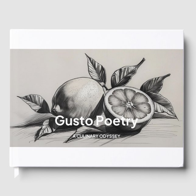 Lemon & Orange Gusto Poetry Gästebuch (Vorderseite)
