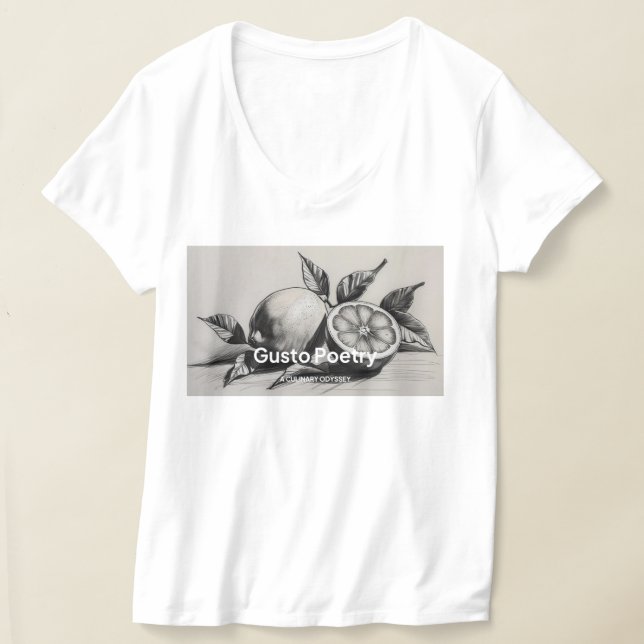 Lemon & Orange Gusto Poetry T-Shirt (Ablage )