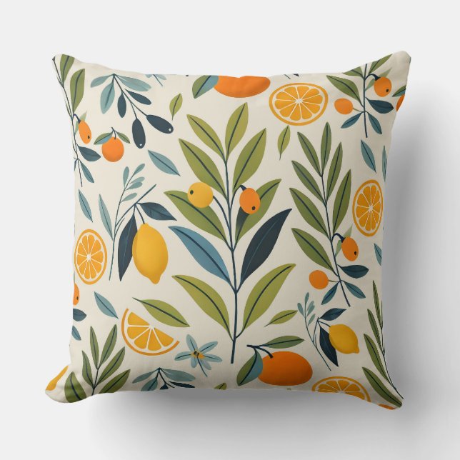 Lemon Orchard Dream Kissen (Vorderseite)