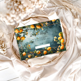 Lemon Orchard Floral Diapper Raffle Begleitkarte