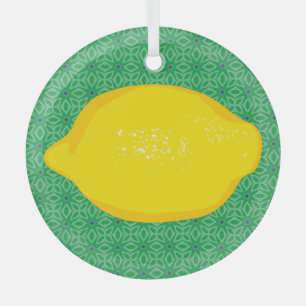 Lemon Ornament Aus Glas