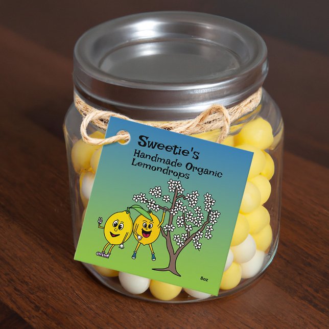 Lemon Pals Funny Cartoon Marmalade Candy and more Geschenkanhänger (Von Creator hochgeladen)